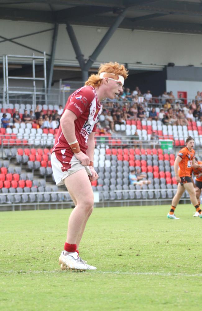 Baylen Donald as a Redcliffe Dolphins. He has come up from the Coast.