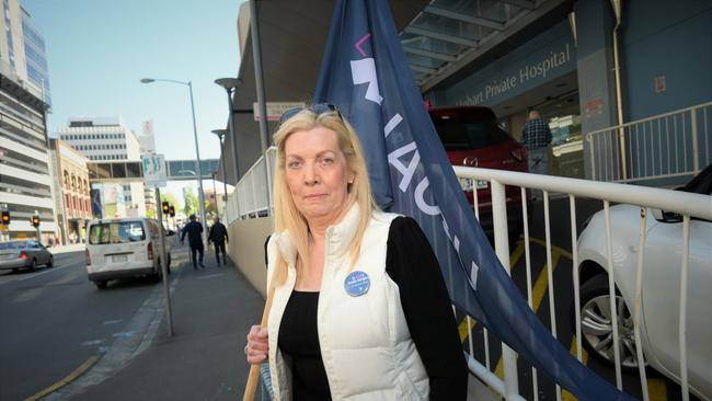 SHORT STAFFED: Royal Hobart Private Hospital registered nurse Christine Hansson says health workers are chronically understaffed. Picture: Kenji Sato