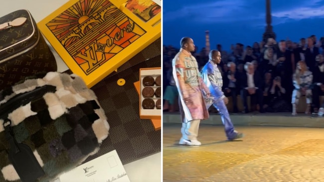 The gifts were sent before the Louis Vuitton men's fashion show in Paris. Image: Instagram