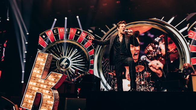 Las Vegas rock royalty The Killers during their show at the Brisbane Entertainment Centre on December 9, 2024. Photo: Supplied / Chris Phelps.