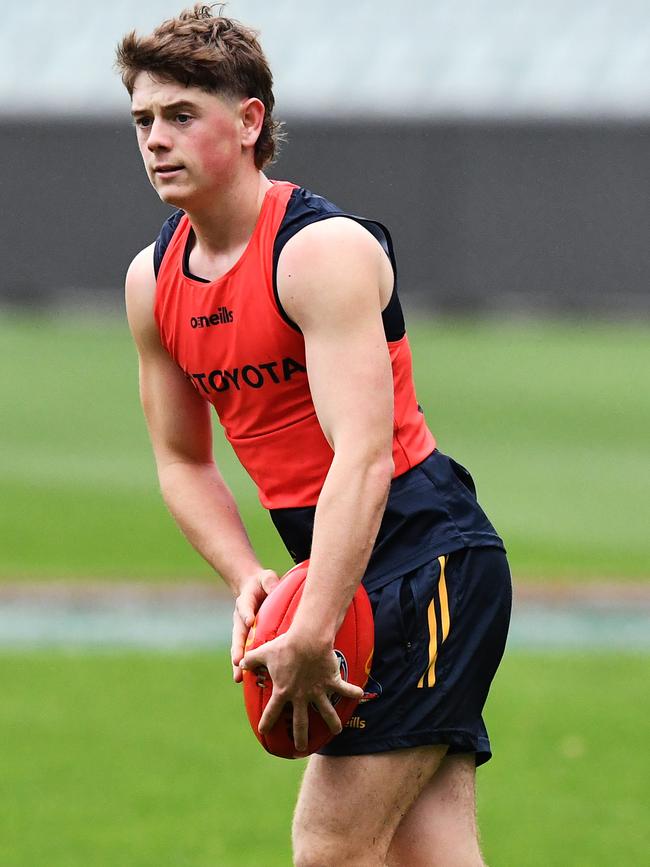 Patrick Parnell has impressed in his first two senior games for the Crows.