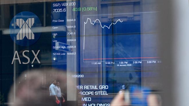 Almost 50% of reporting ASX 200 companies have seen their consensus price target upgraded, by an average of 2.8%. Picture: AAP