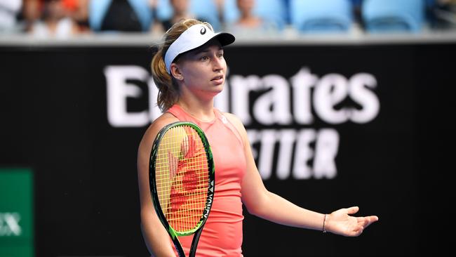 Daria Gavrilova lost in round one to Slovenian Tamara Zidansek. (AAP Image/Julian Smith) 