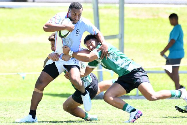 Fiji rugby 7's in Brisbane. Saturday October 6, 2024. Picture, John Gass