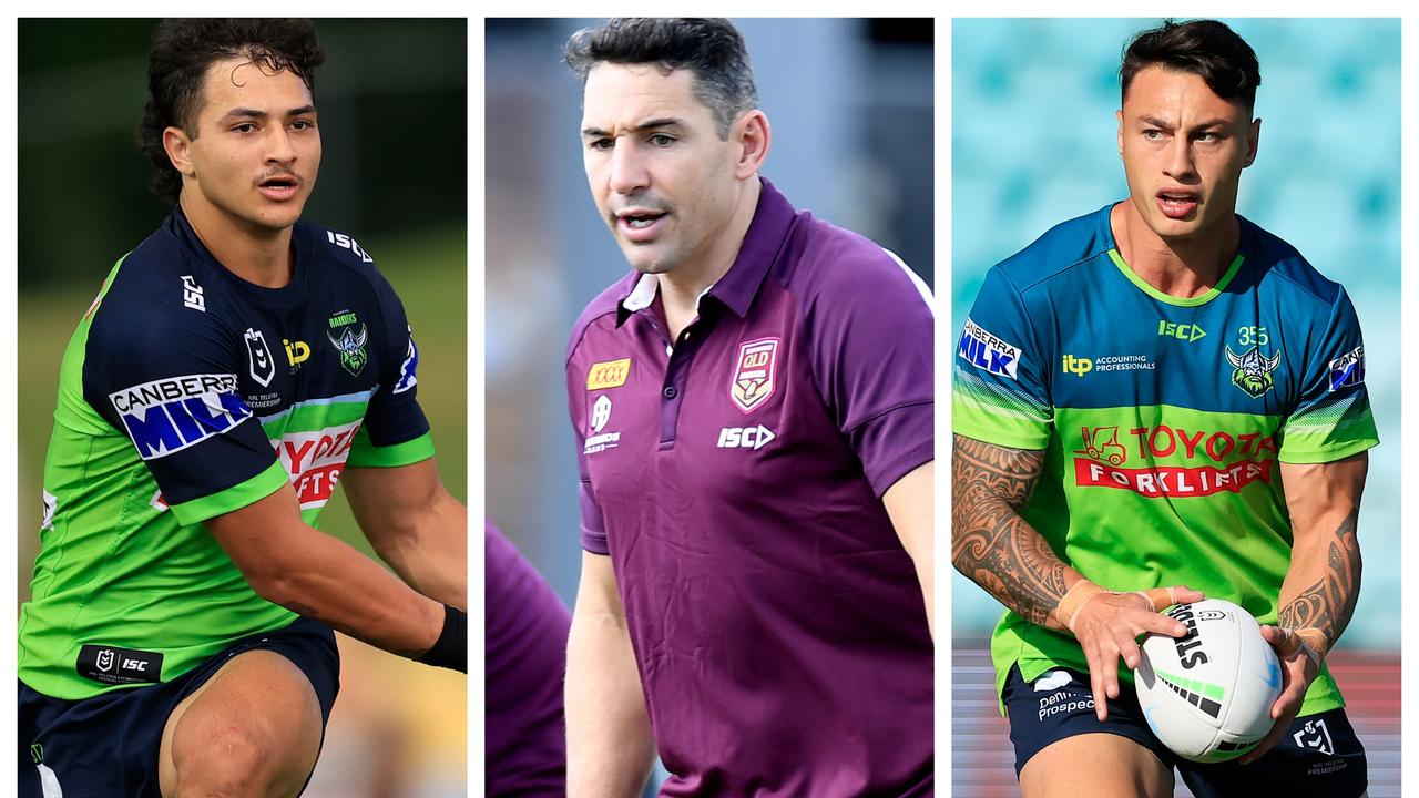 Xavier Savage, Billy Slater and Charnze Nicoll-Klokstad.