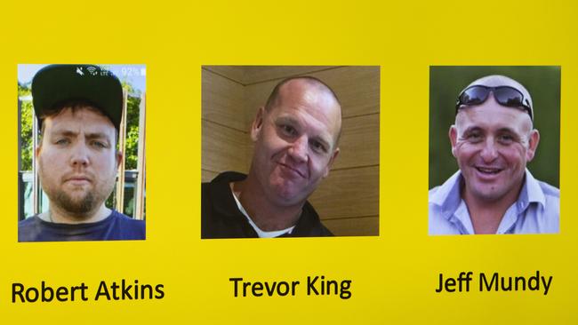 Police are still appealing for public information after the deaths of Robert, Trevor and Jeff. Picture: Supplied