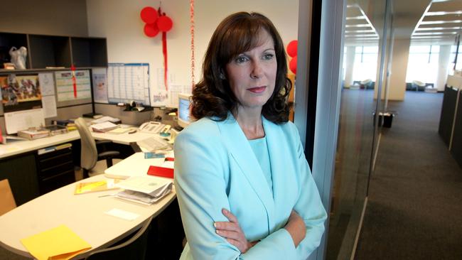 Deborah Wallace in her Sydney office where she planned taking down gangs and organised crime.