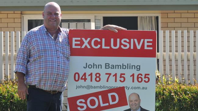 Real estate agent John Bambling is a well-known face in Gympie.