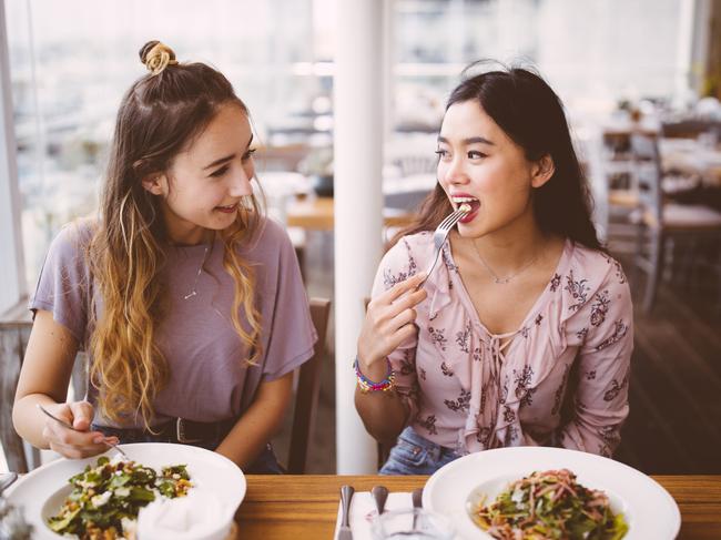 Some parents use the play centres as an excuse to dump the kids while they chill out (not that they serve food this yummy). Picture: Generic photo