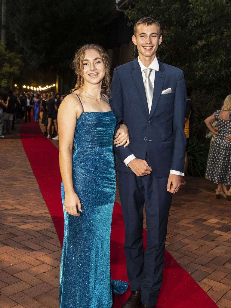 Thea Comerford and Will Barnes at Fairholme College formal, Wednesday, March 29, 2023. Picture: Kevin Farmer