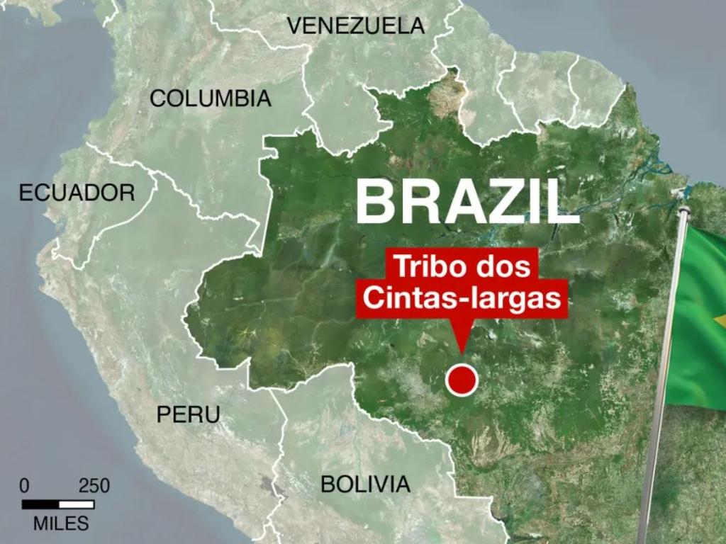 The tribe is located in western Brazil.