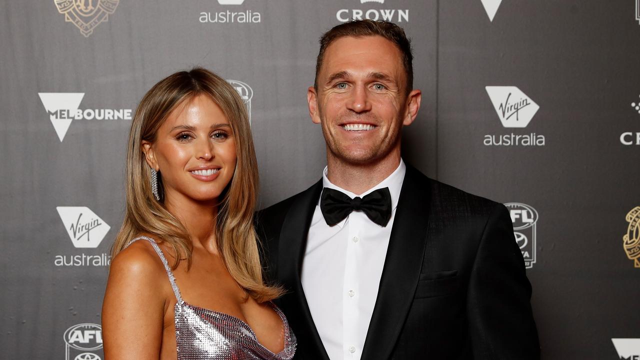 Joel and Britt Selwood at the Brownlow Medal.