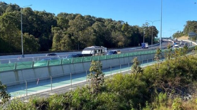 The first section of the Varsity Lakes to Tugun M1 upgrade.