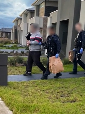 Warrants were executed today in Canadian, Sunshine West, Point Cook, Williamstown and Truganina, The arrest of the 29yo at a Truganina address.