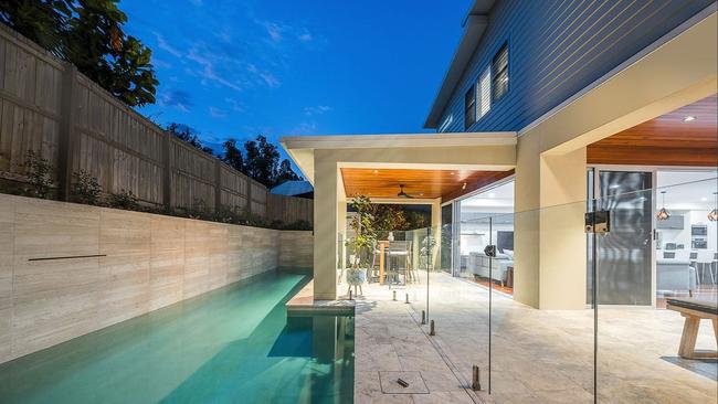 Every centimetre of the home has been used to its fullest extent, fitting in as much as a family could ask for on its 582 sqm property.