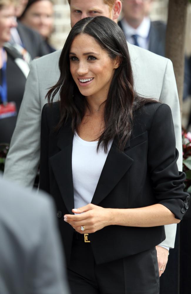 Meghan's VERY high-end brunch look! Duchess of Sussex sports £10,000 outfit