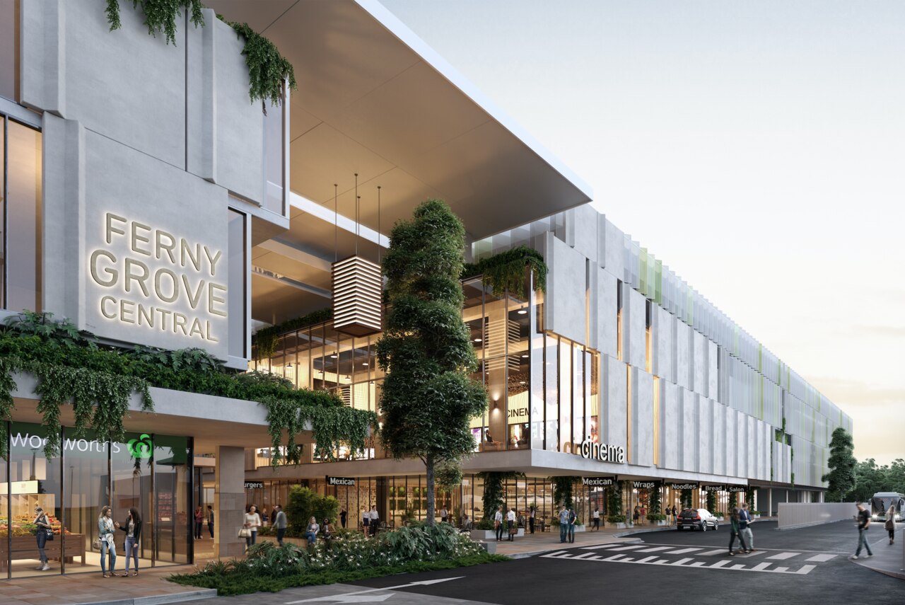 An artist's impression of Honeycombes $140m mixed use development at Ferny Grove.