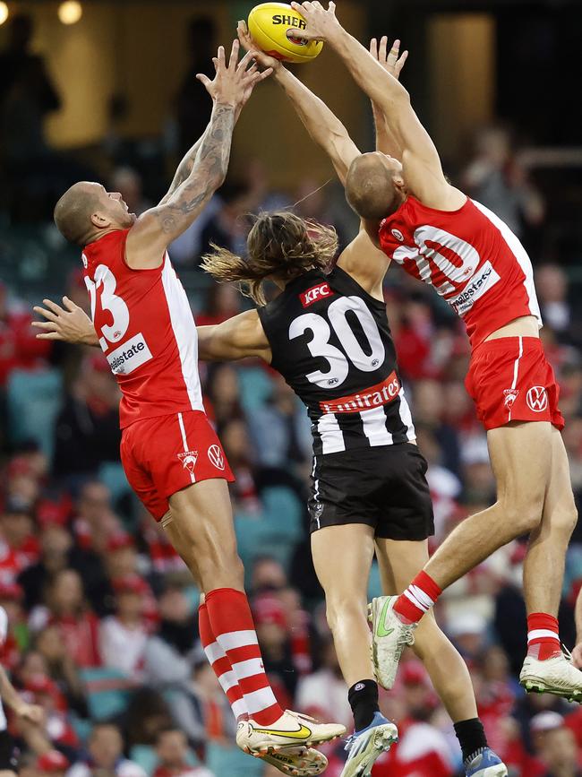 Darcy Moore will have his hands full with Lance Franklin again.