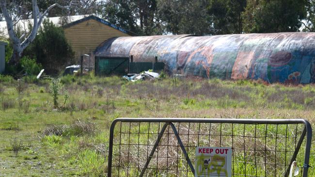 The derelict Giant Worm on the Bass Highway attracts trespassers and feral animals. Picture: Supplied