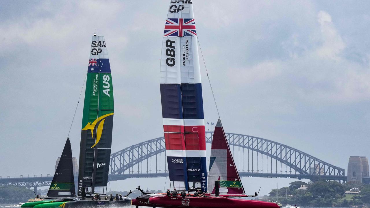 SailGP returns to Sydney this weekend. (Photo by Bob MARTIN / SAILGP / AFP)