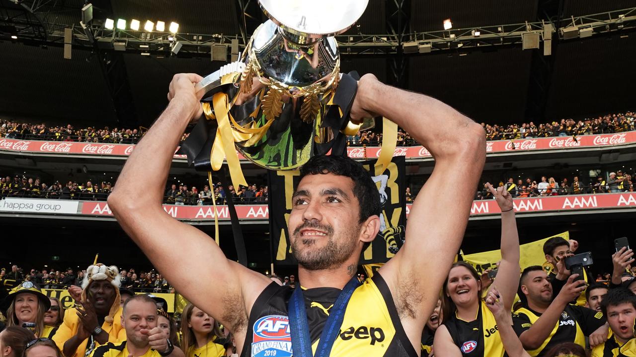 Richmond dual premiership wingman Marlion Pickett will retire after a remarkable five years in the AFL since he was picked up in the 2019 mid-season draft. Picture: Michael Dodge / AAP