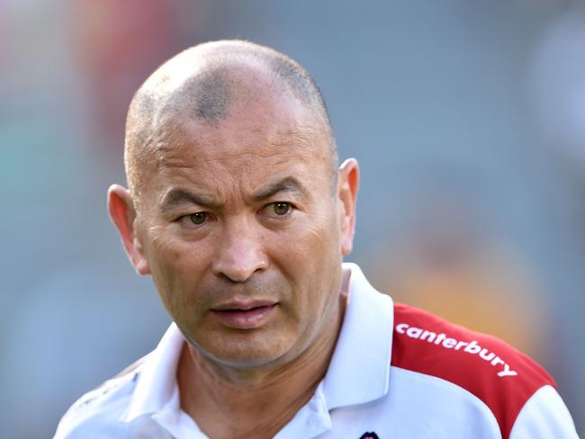 Japan's national team head coach Eddie Jones attends a rugby friendly match against World XV at Prince Chichibu Memorial Rugby Ground in Tokyo on August 15, 2015. AFP PHOTO / KAZUHIRO NOGI