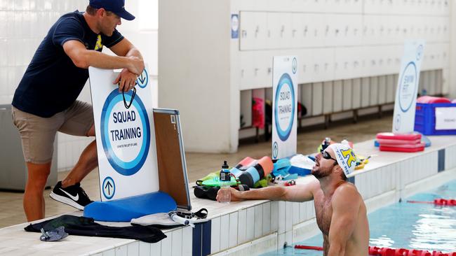 James Magnussen in training last week for the Commonwealth Games trials. His thoughts about the Winter Olympics have caused a stir. Picture: Hollie Adams