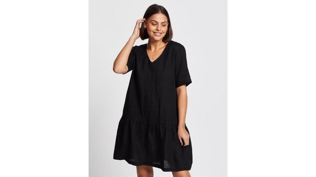 AERE Casual Linen Dress from The Iconic