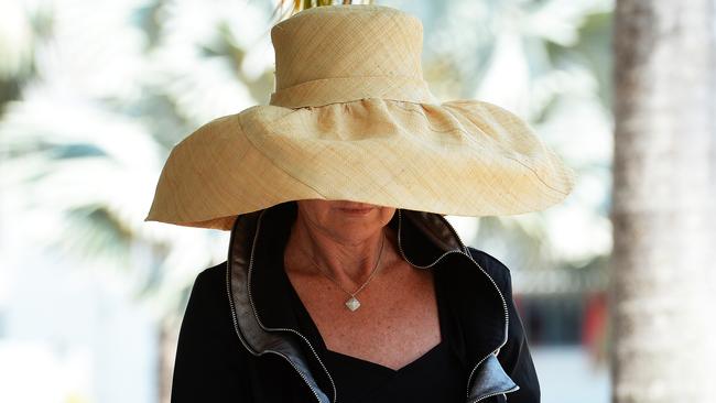 Jane Davies on her way to a hearing at Darwin Local Court.