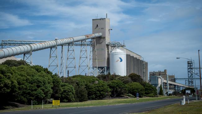 Portland's Alcoa aluminium smelter. Picture: Jake Nowakowski