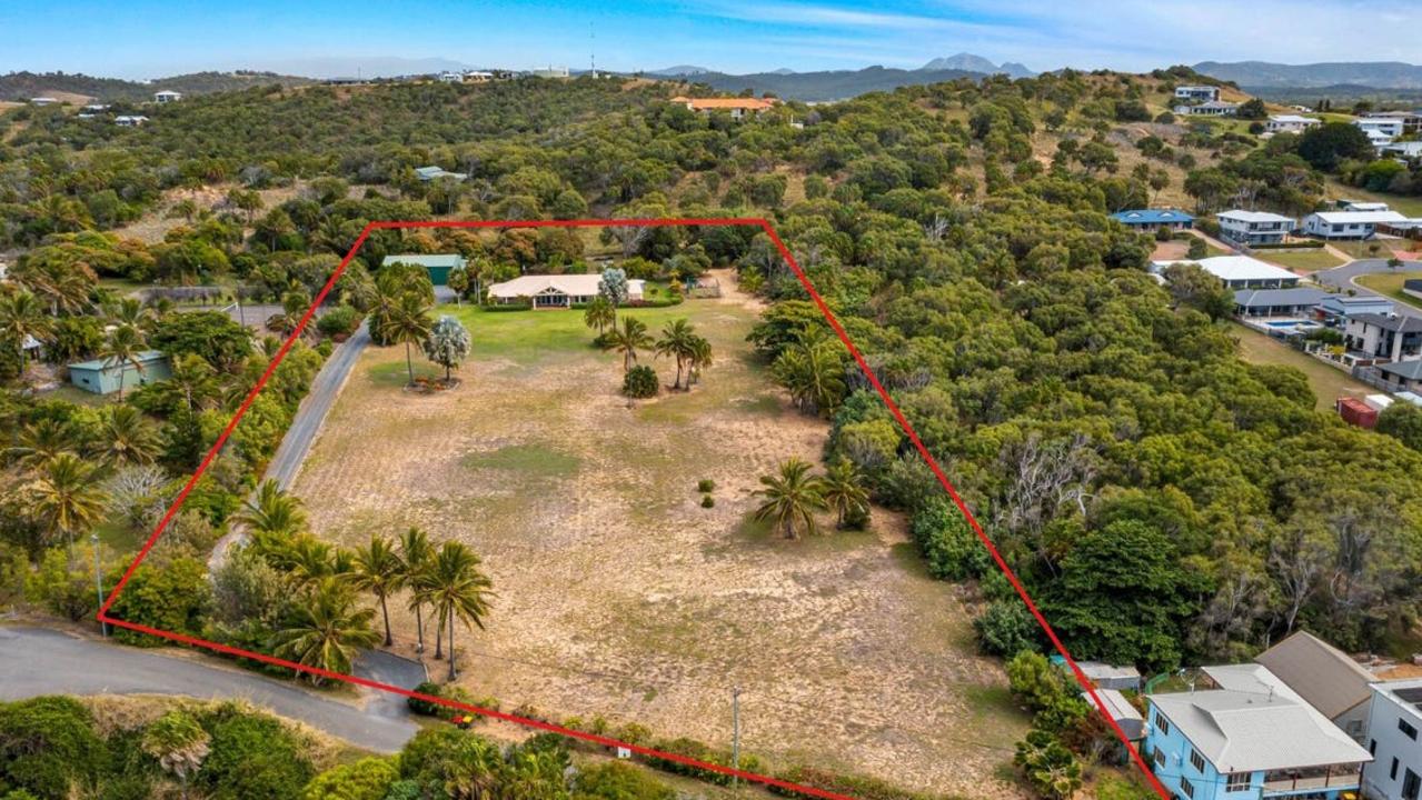 42 Marine Parade, Emu Park, is situated on four acres of beachfront land. Picture: realestate.com.au