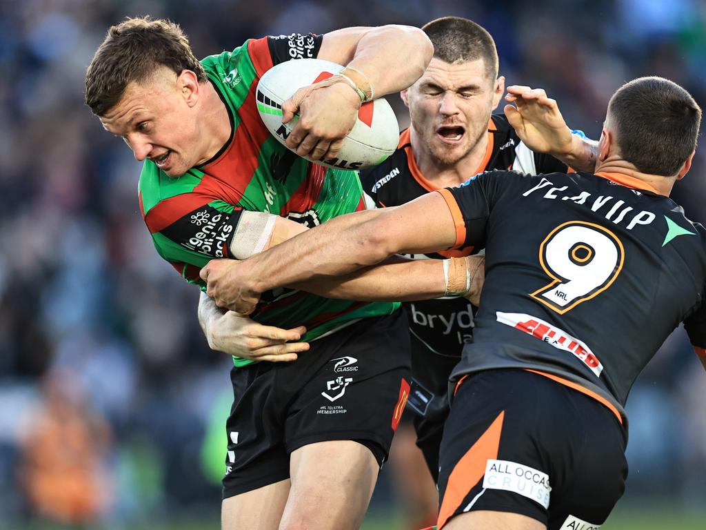 The Wests Tigers Round 20 loss to South Sydney may prove to be John Bateman’s final game for the club. Picture: Getty Images