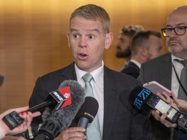 Prime Minister Chris Hipkins during a media stand-up, Parliament, Wellington. 04 April, 2023. NZ Herald photograph by Mark Mitchell