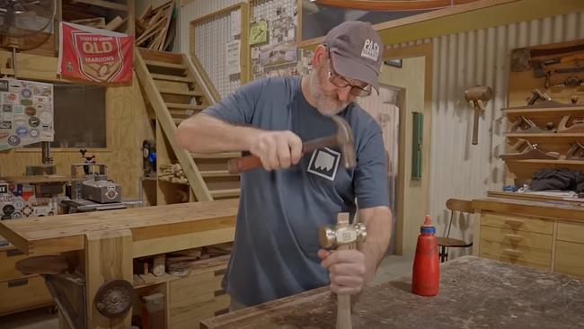 Neil Paskin is a Sunshine Coast local who creates a variety of different objects on his YouTube channel, Pask Makes. Picture: YouTube / Pask Makes