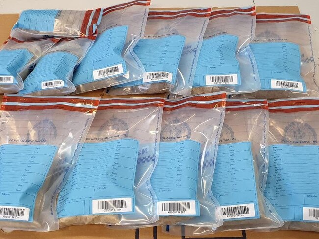 Police are still finalising a brief of evidence, with translation needed for a number of communications in relation to the drugs (pictured). Picture: NSW Police