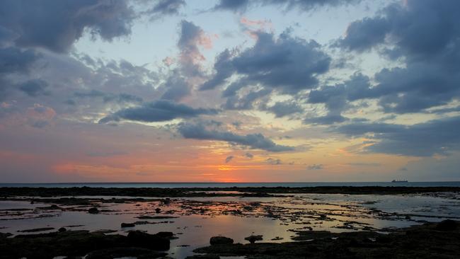 Sunset over the rock pools at East Point Reserve in Darwin. ##No resale, copyright Stuart Walmsley##