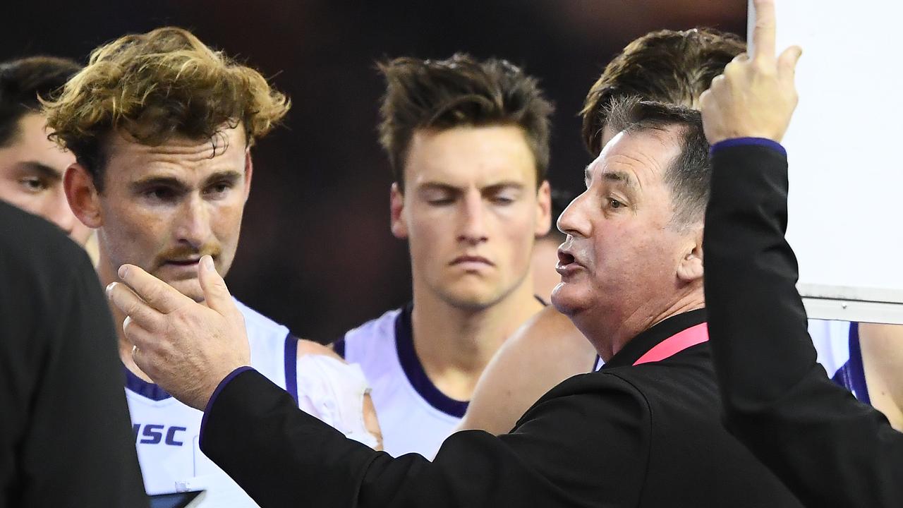 Ross Lyon says he isn’t going anywhere at the end of the season. Photo: Quinn Rooney/Getty Images.