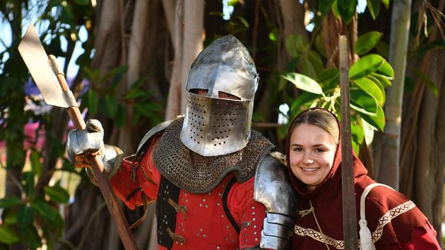 Townsville Medieval and Fantasy Festival 2024 at Cluden. Greg and Shannon Oliff from Ingham. Picture: Evan Morgan
