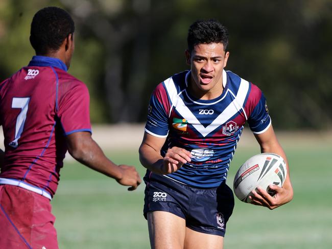 Phillip Sami during his high school days with Ipswich State High. Picture: Darren England.