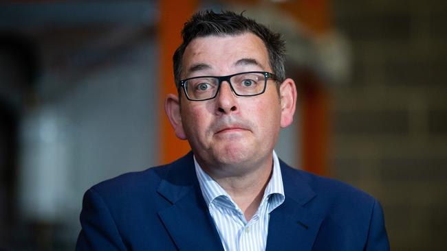 Victorian Premier, Daniel Andrews, makes an announcement at Box Hill Institute, Box Hill. Picture: NCA NewsWire/Sarah Matray