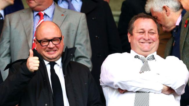 Newcastle United owner Mike Ashley (right) and Managing Director Lee Charnley.