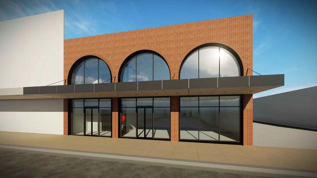 The building will have retail on the ground floor and office space on the top floor.