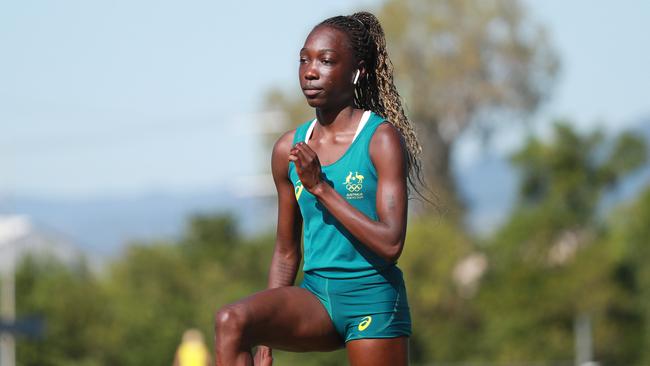 Australian 400 metre runner Bendere Oboya was ready to walk away from the sport. Picture: Brendan Radke