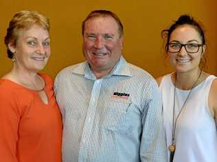 CHECK-UP: Tricia, Simon and Stephanie Ruddick at the Long Lunch on Friday, November 16. Picture: Jann Houley