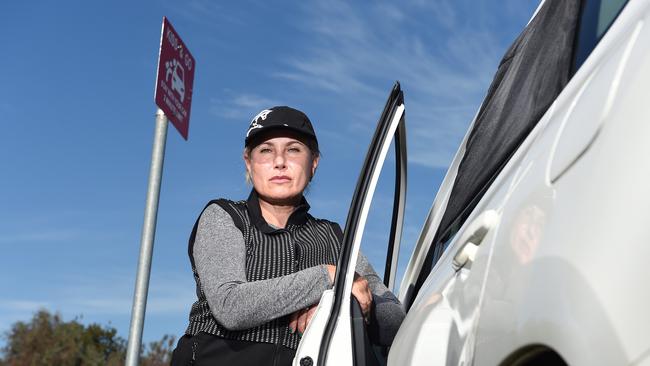 Innessa Shifferson was fined after parking outside allocated short-term school car spaces. Picture: Josie Hayden