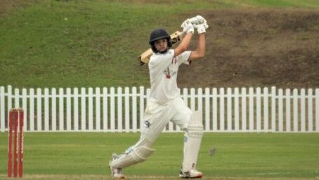 Sam Konstas in action for St George District Cricket Club in 2020. Picture: Facebook/ St George District Cricket Club