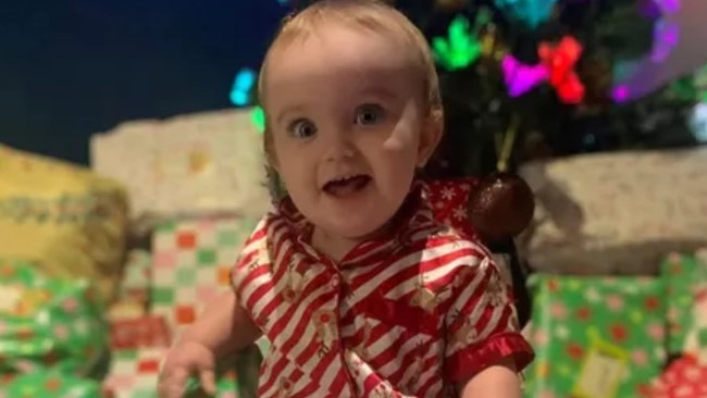 NT toddler Zahli Rose Brown will likely undergo open brain surgery after a tumour was discovered just days after her first birthday. Picture: Supplied.