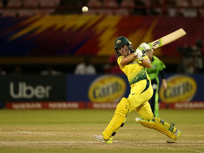 Elite cricketers like Alyssa Healy have to wear men’s boots. Picture: Getty Images