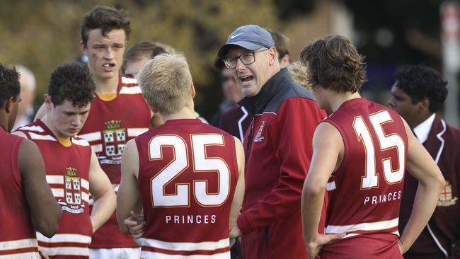 Prince Alfred coach Marty McKinnon, pictured earlier this month. Picture: AAP/Dean Martin