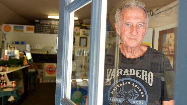 SPOOKY: Woolooga’s Rusty Ute Cafe owner Peter Williams can not explain the strange things happening in his cafe. Picture: Renee Albrecht